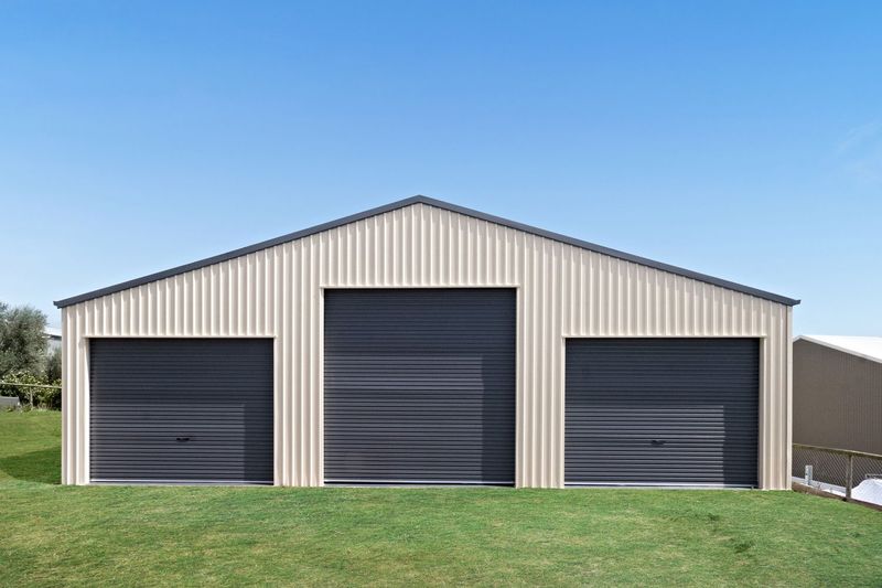 A backyard acreage shed built by Stockman Sheds