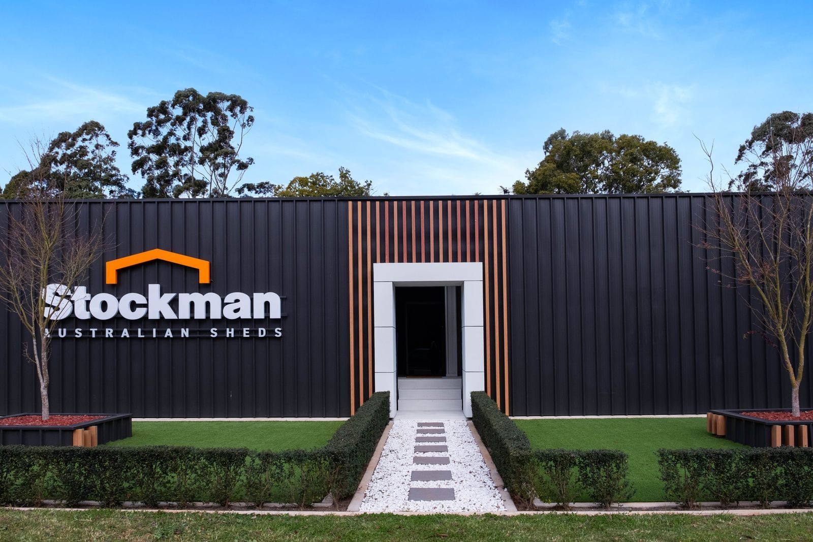 Stockman Sheds office and showroom front entrance