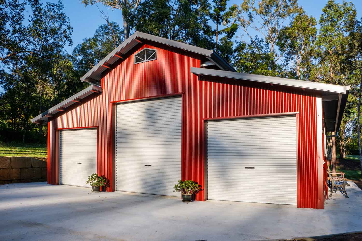 Stockman sheds american barn in the samford valley