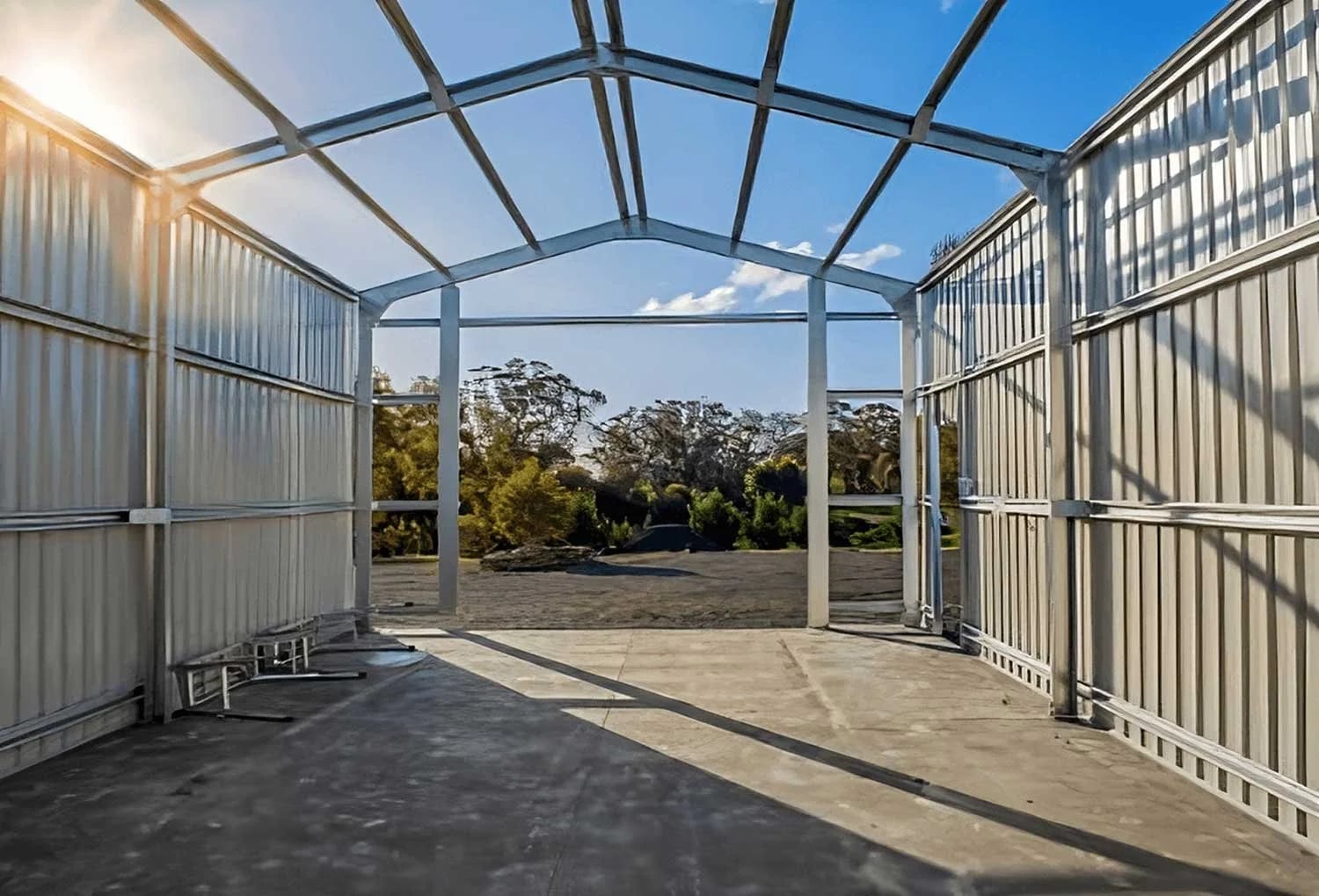 steel shed building