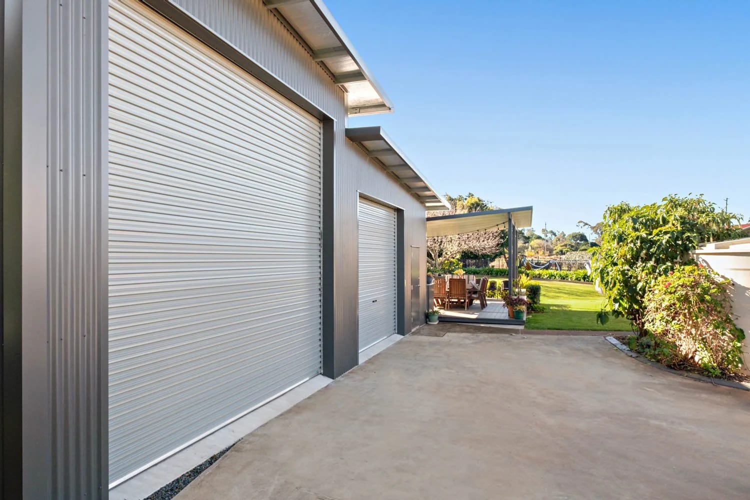 Double Garage Roller Doors — A Happy Toowoomba Shed Owner