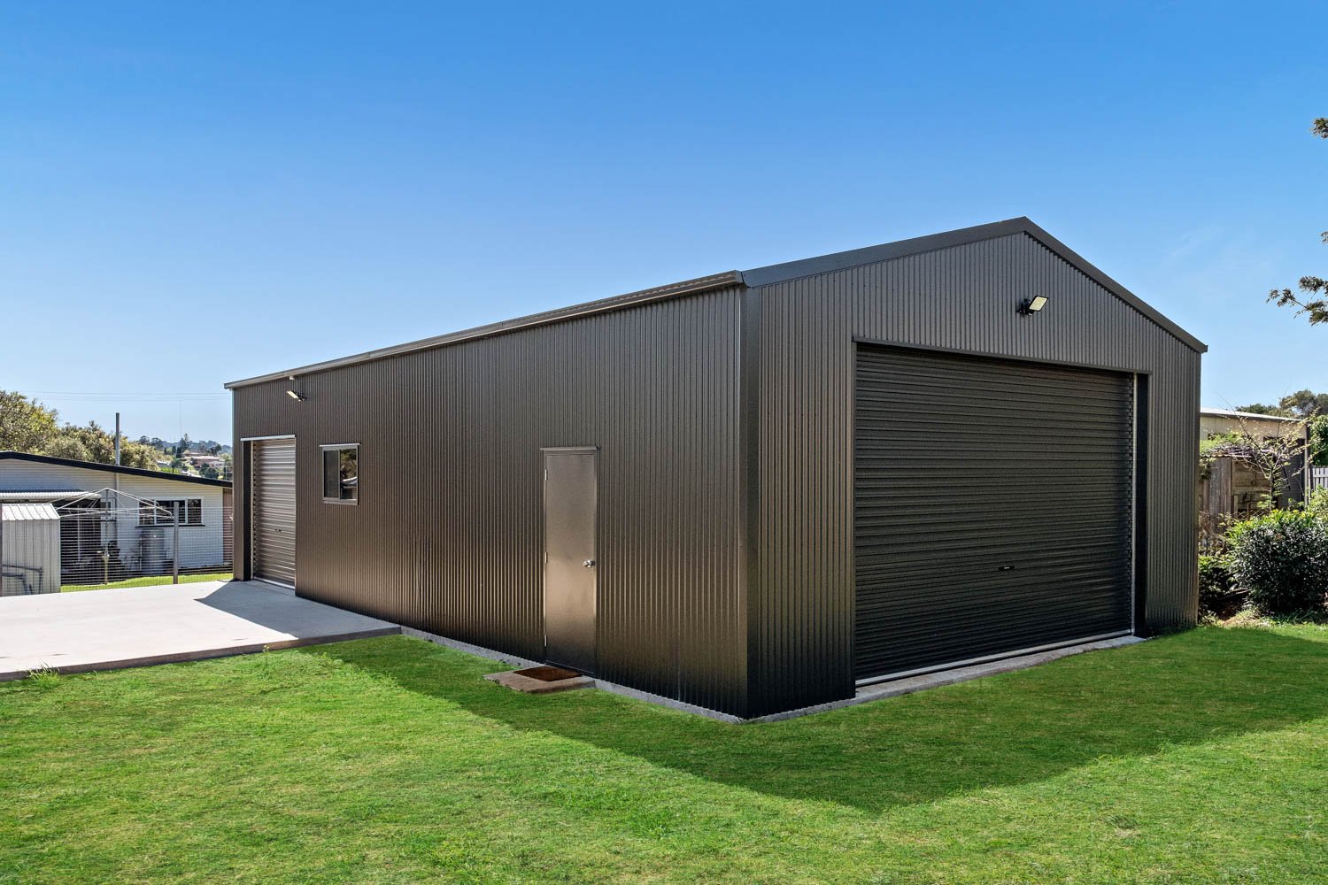 A Newtown Steel Garage Shed