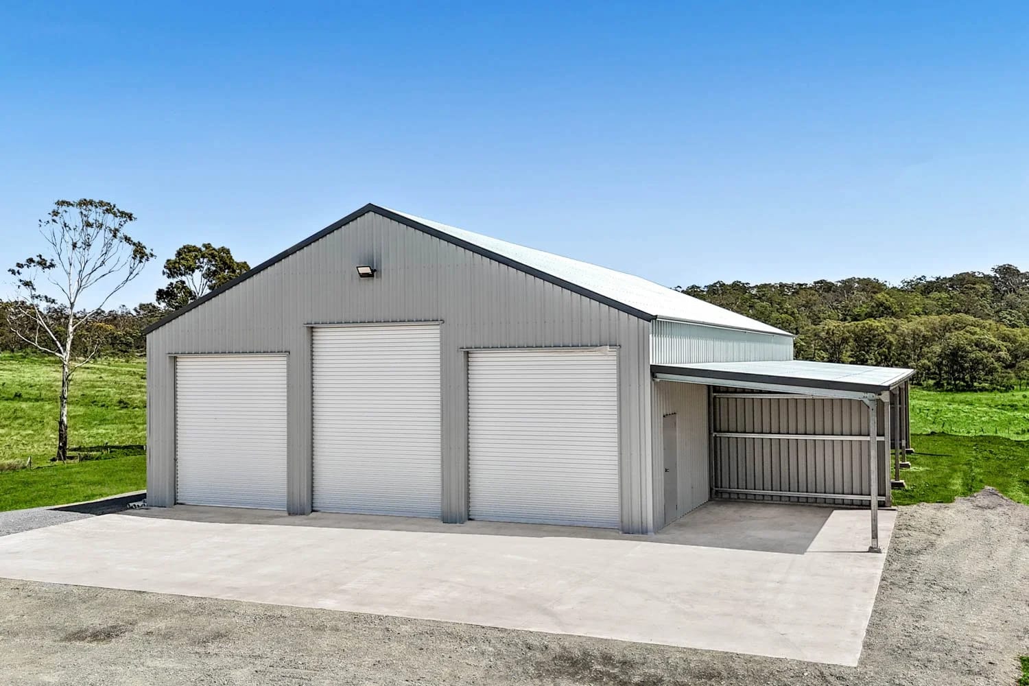 Heavy-Duty Concrete Slab — A Serious Farm Shed in Geham