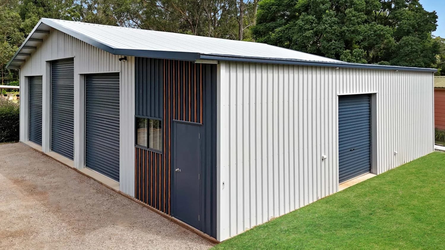 Office Awning Add-On — A Toowoomba Workshop Shed