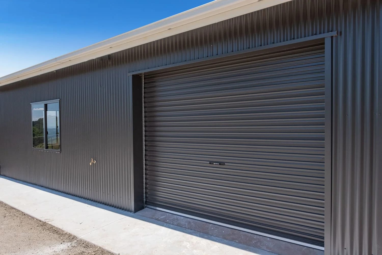 Steel-Line Roller Door — Acreage Shed in Toowoomba