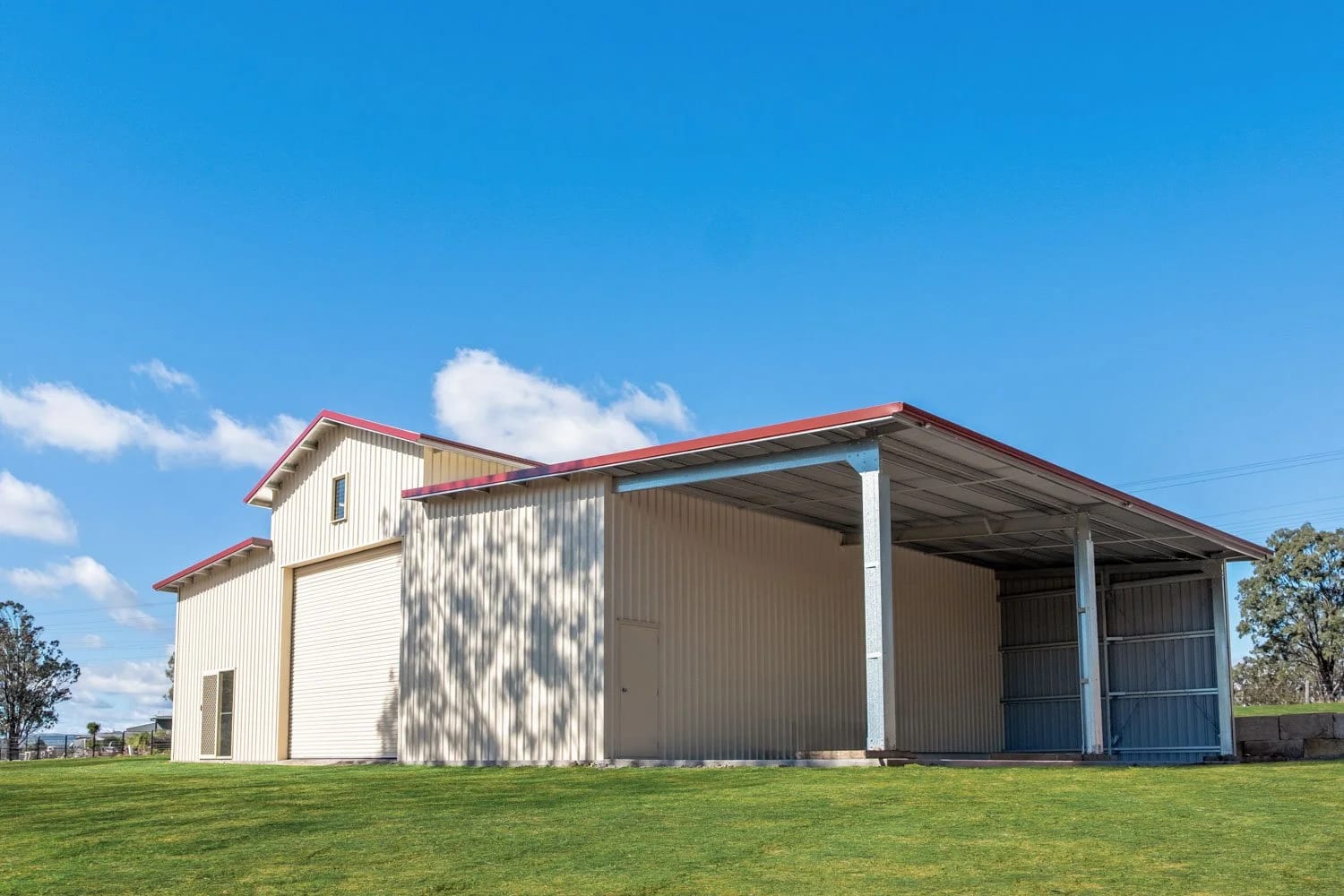 Large Verandah Awning — An American Barn in the Australian Country