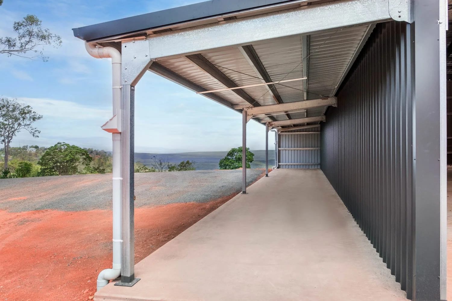 Big Awning Plus a Second Smaller Awning — A Big Cabarlah Shed Built to Work