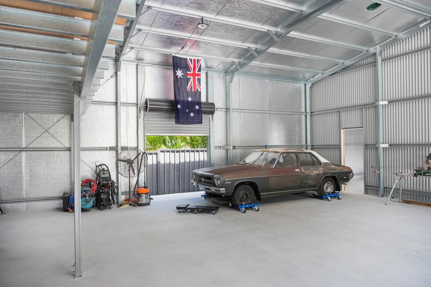 Internal Partitions — A Custom Workshop Shed in Brassall