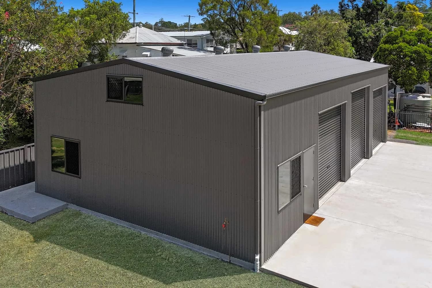 Four Whirlybirds — A Custom Workshop Shed in Brassall