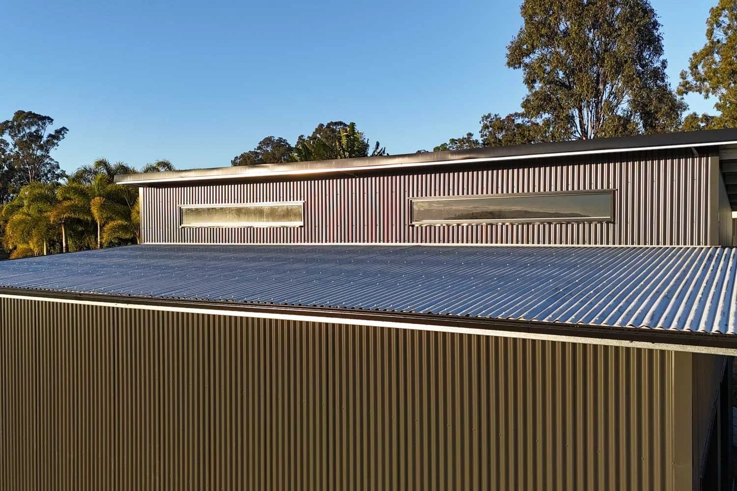 Bradnams Windows — Double Skillion Garage in Fernvale