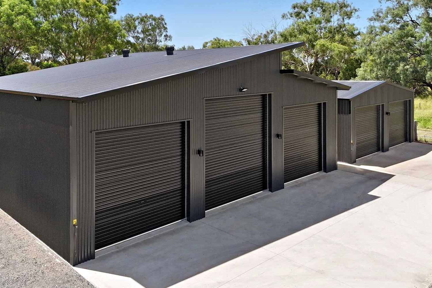 Tough Australian Materials — Dual Acreage Sheds in Pittsworth
