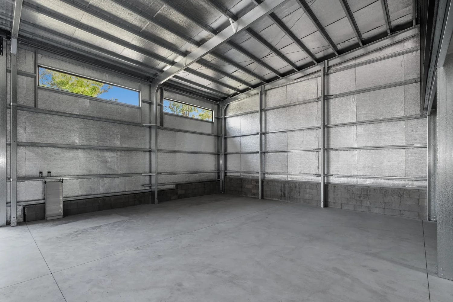 Rock Solid Concrete Slab — A Mighty Double Skillion Shed