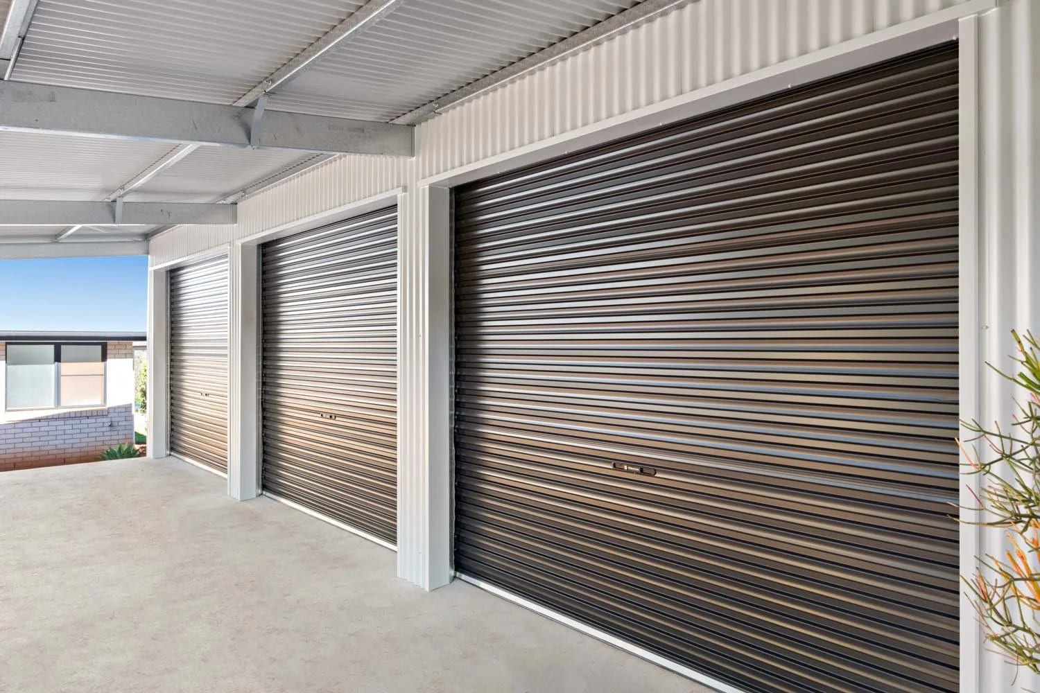 Triple Roller Doors — Highfields Lifestyle Shed