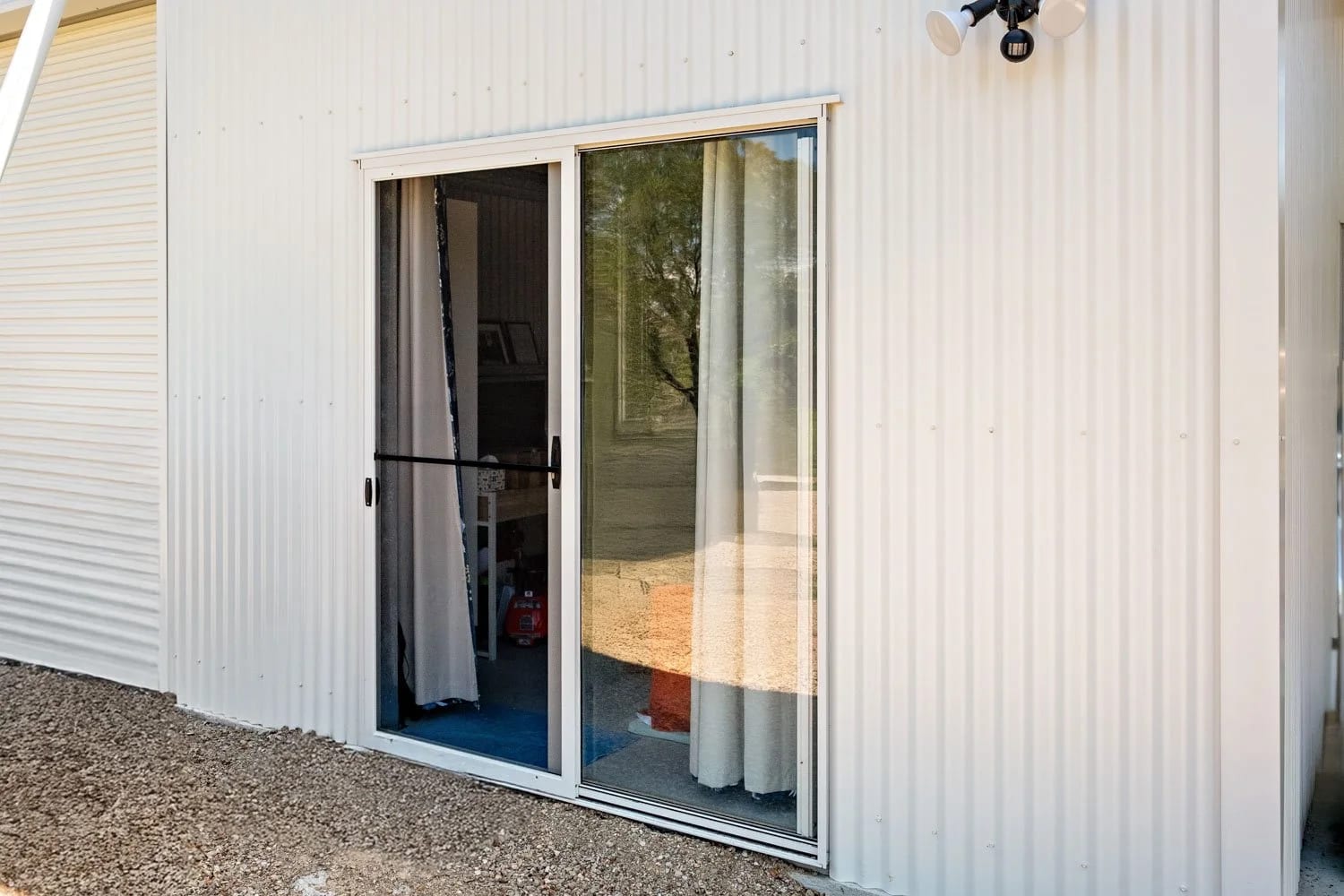 Sliding Glass Doors — Ipswich Shed Goes Big on Space