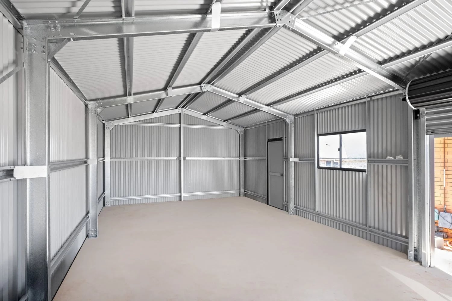 BlueScope Steel Frame — Tidy Kearneys Spring Residential Shed
