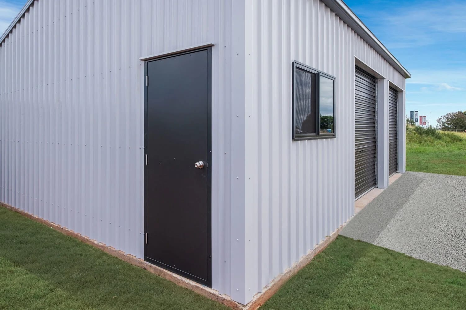 Dual Roller Doors — A Residential Shed in Kleinton