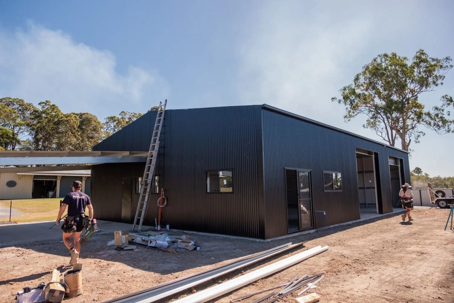 Large Sheds — On-Site at a Morayfield Shed Build