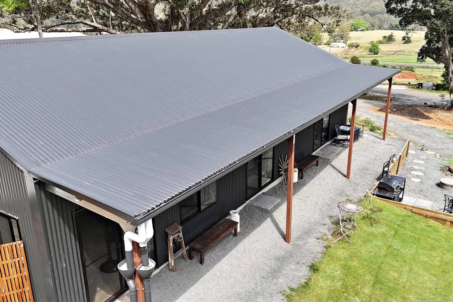 Awning — Lifestyle Shed in a Rural Setting