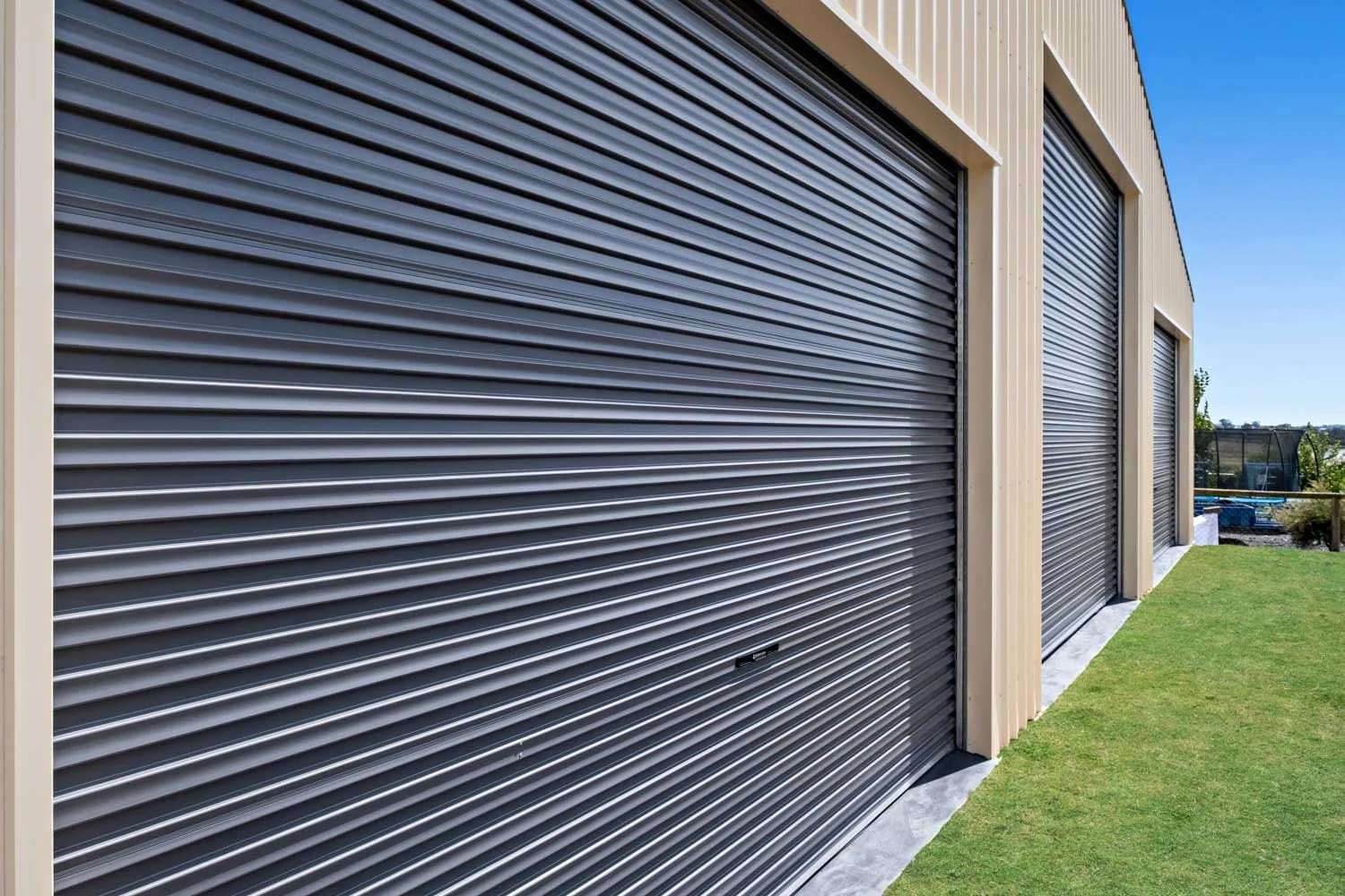Three Steel-Line Roller Doors — A Big Backyard Shed in Meringandan West
