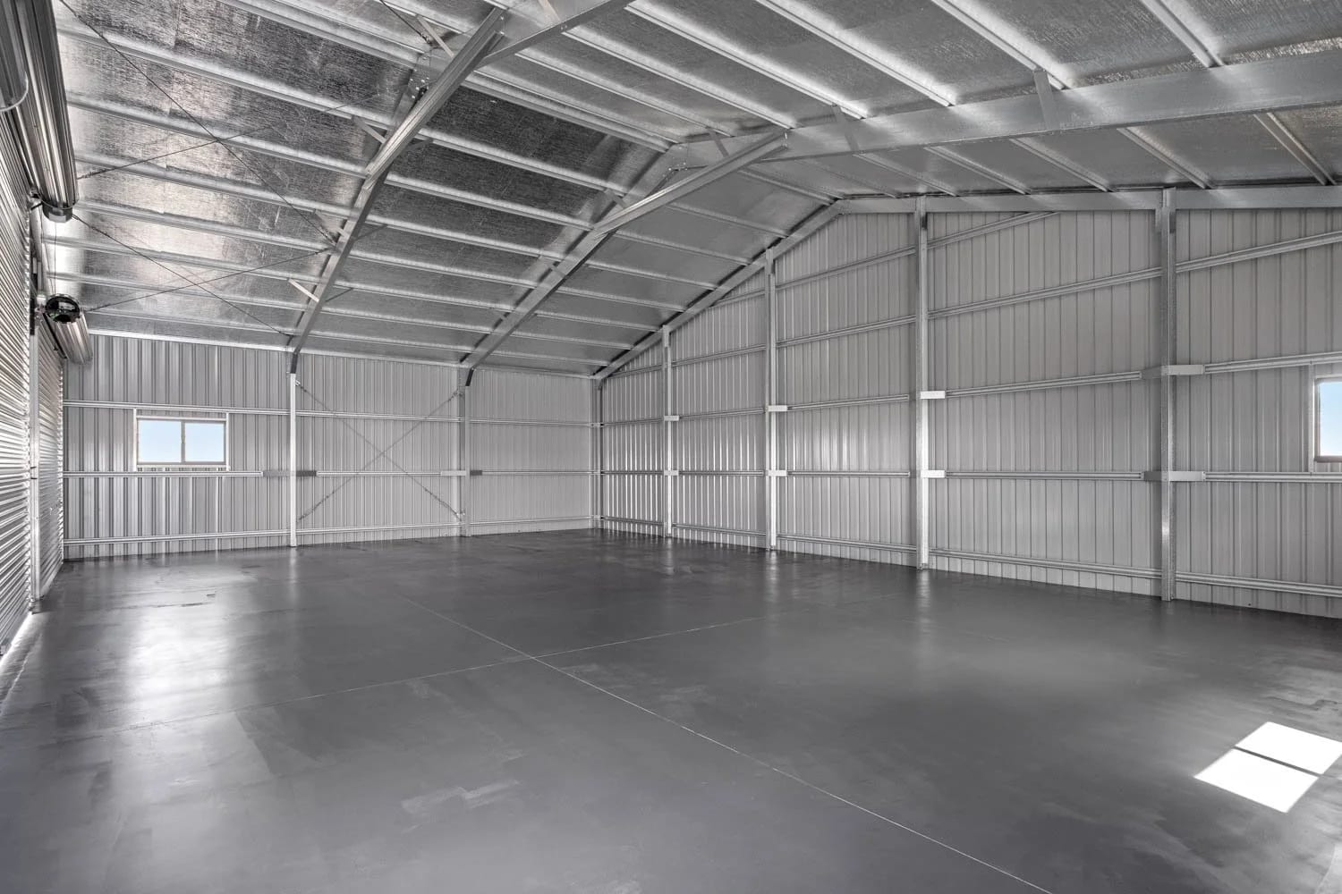 Polished Concrete Slab — A Big Backyard Shed in Meringandan West