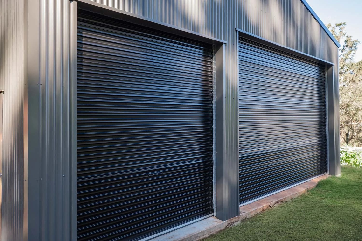 Dual Roller Doors — A Mighty Middle Ridge Shed