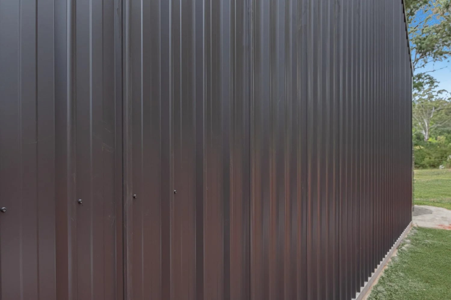 Monument® Colorbond® Cladding and Roof — Ravensbourne Acreage Shed