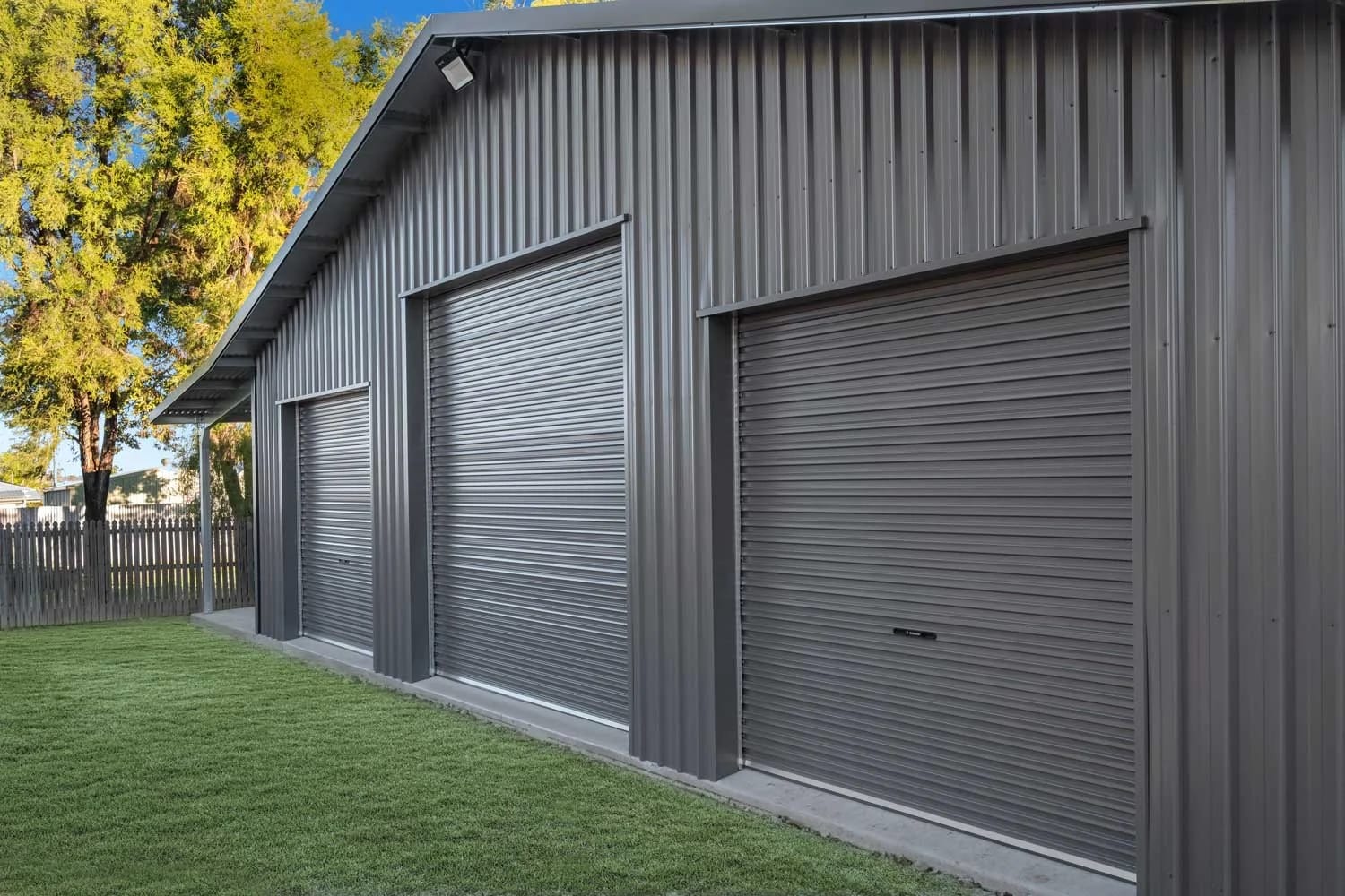 Three Roller Doors — Rosewood’s Best Backyard Shed?