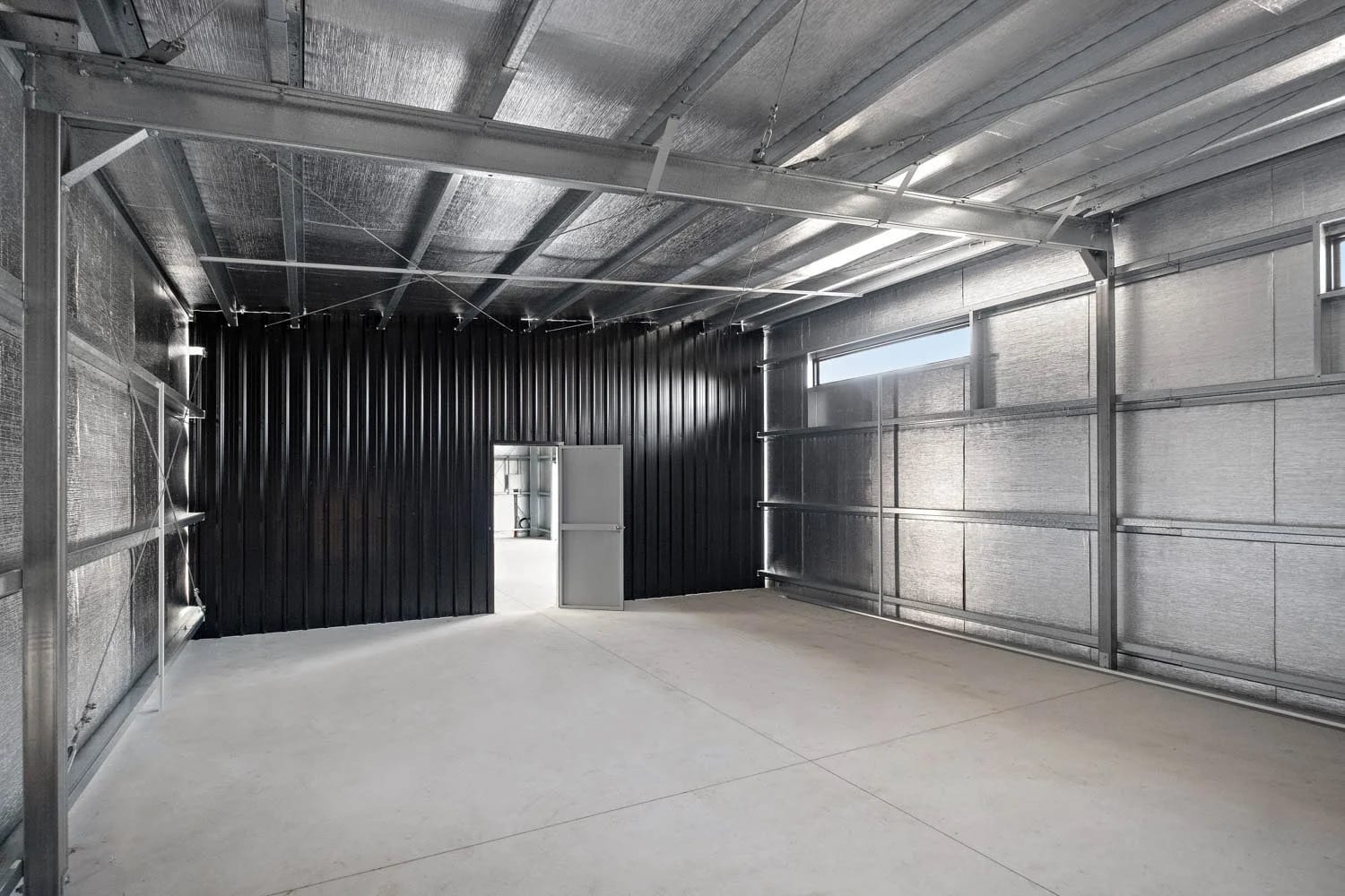 Internal Partitions — Spacious Skillion Shed