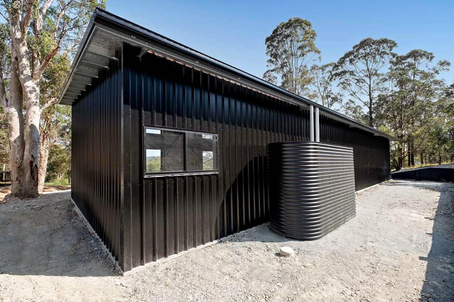 Colorbond® Night Sky Roof and Cladding — Spacious Skillion Shed