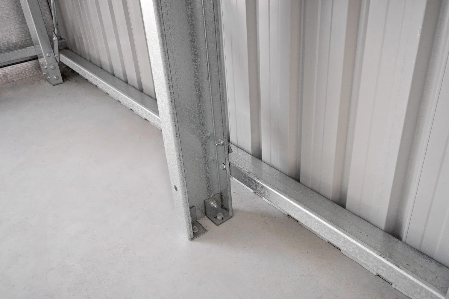 Solid Concrete Slab — Spacious Skillion Shed