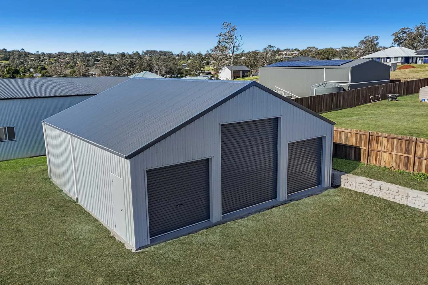 Solid Concrete Base — Triple Garage in Toowoomba