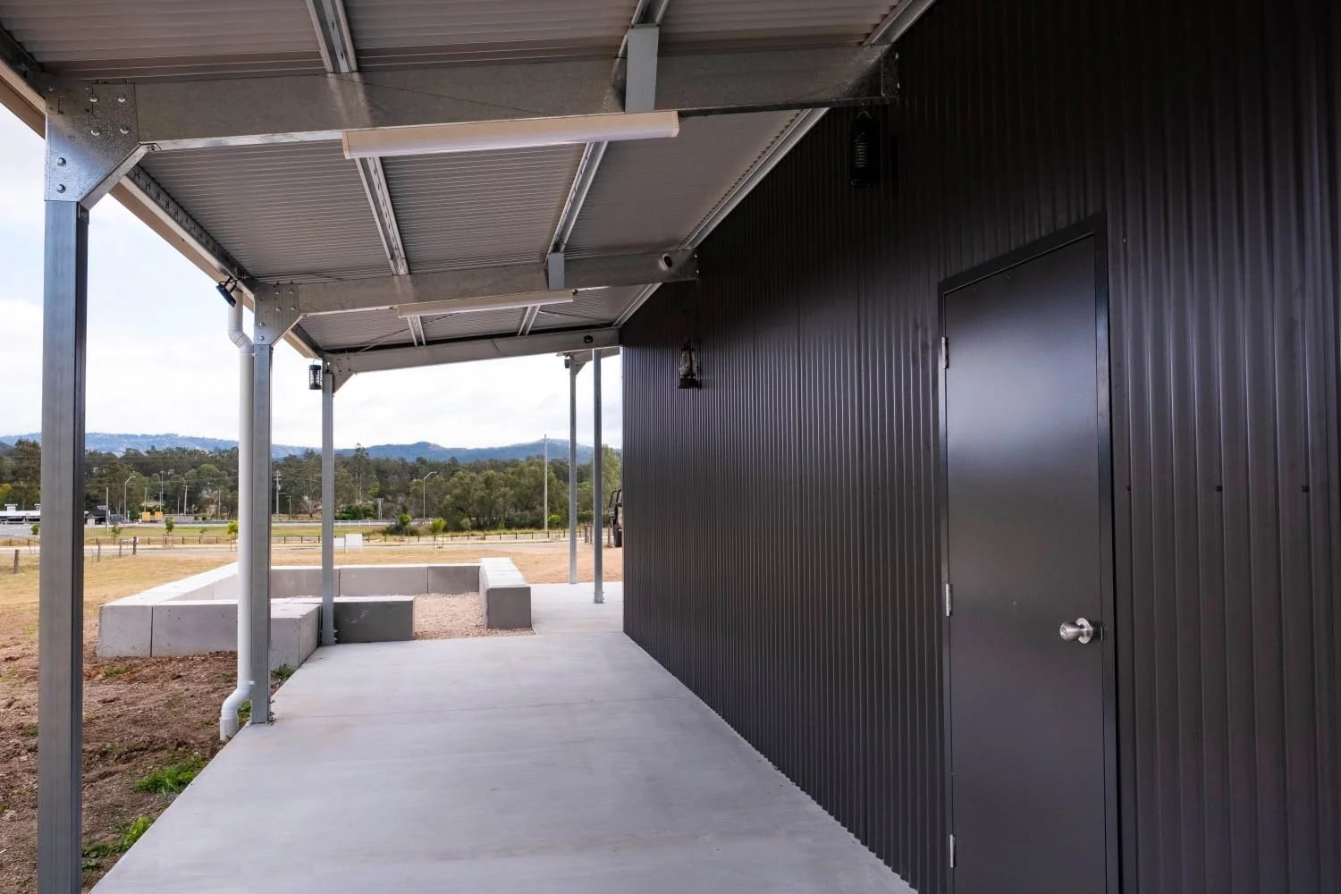 Custom Shed Features — Withcott Shed with Garaport