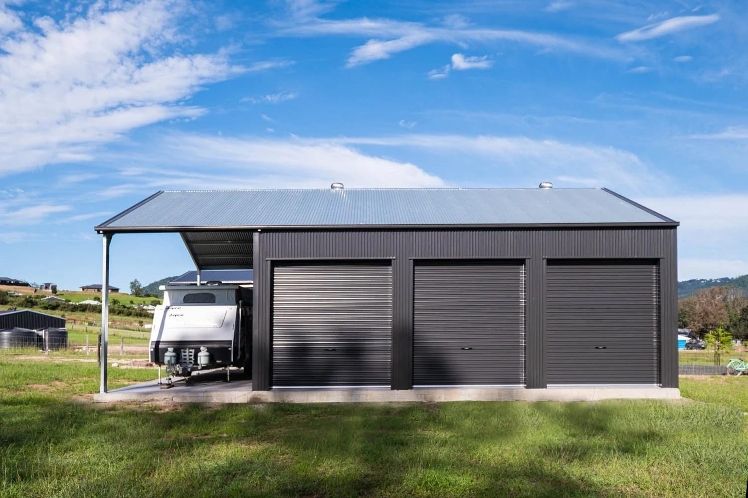Triple Roller Doors — Withcott Shed Ticks All the Boxes