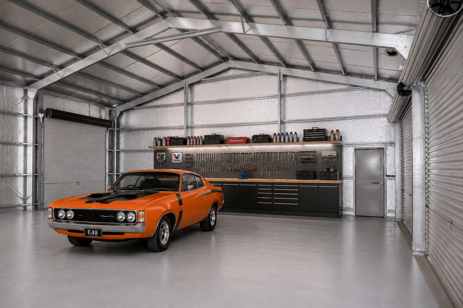 chrysler valiant in shed