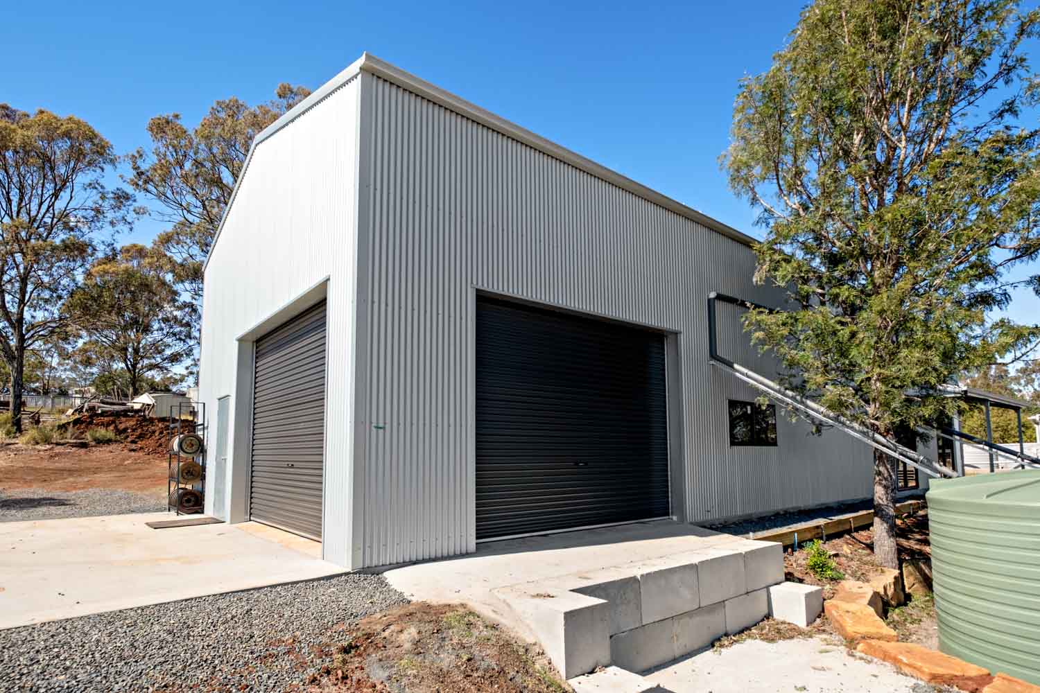roller doors in colorbond monument