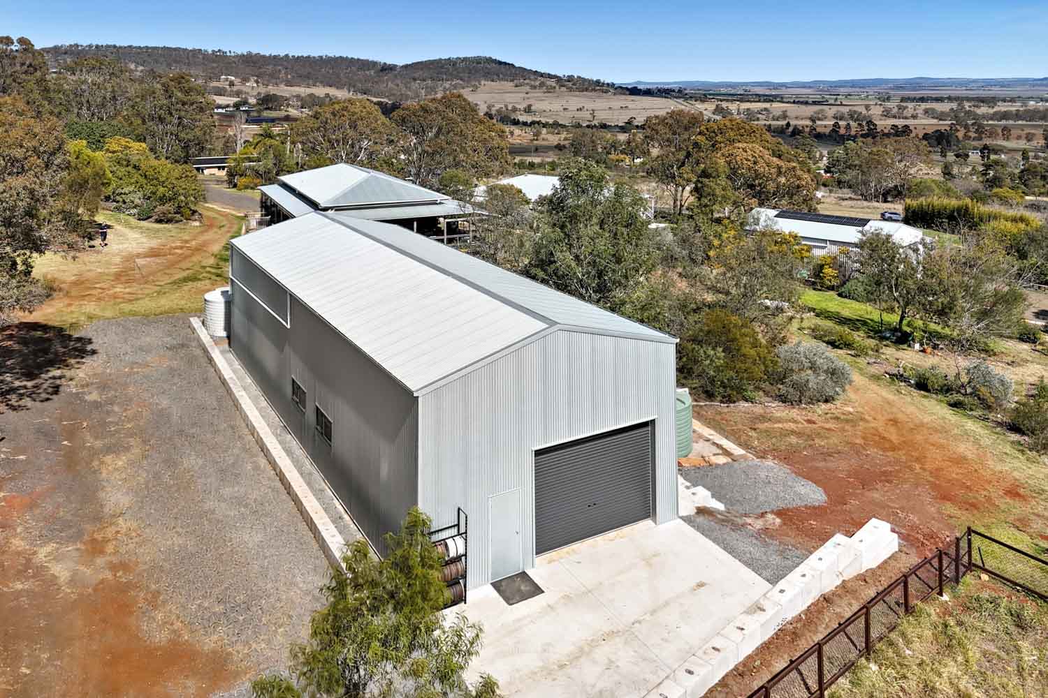 big shed built on big block of land
