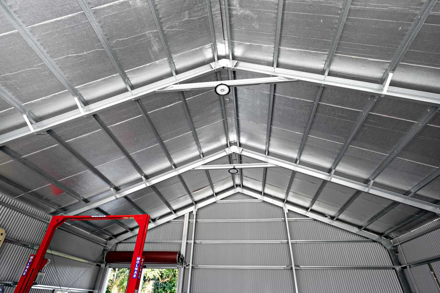 bluescope steel shed on the sunshine coast