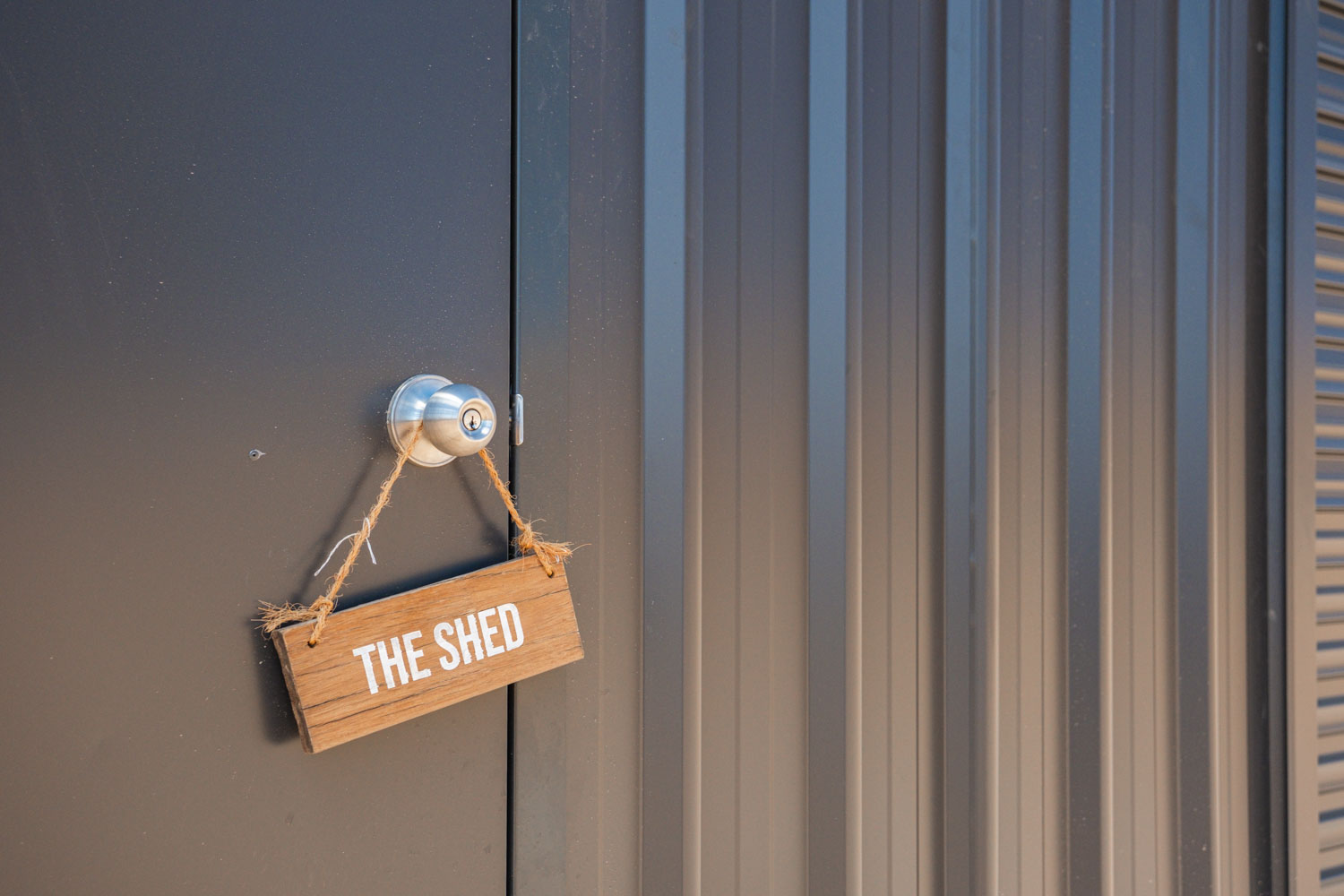 the shed sign