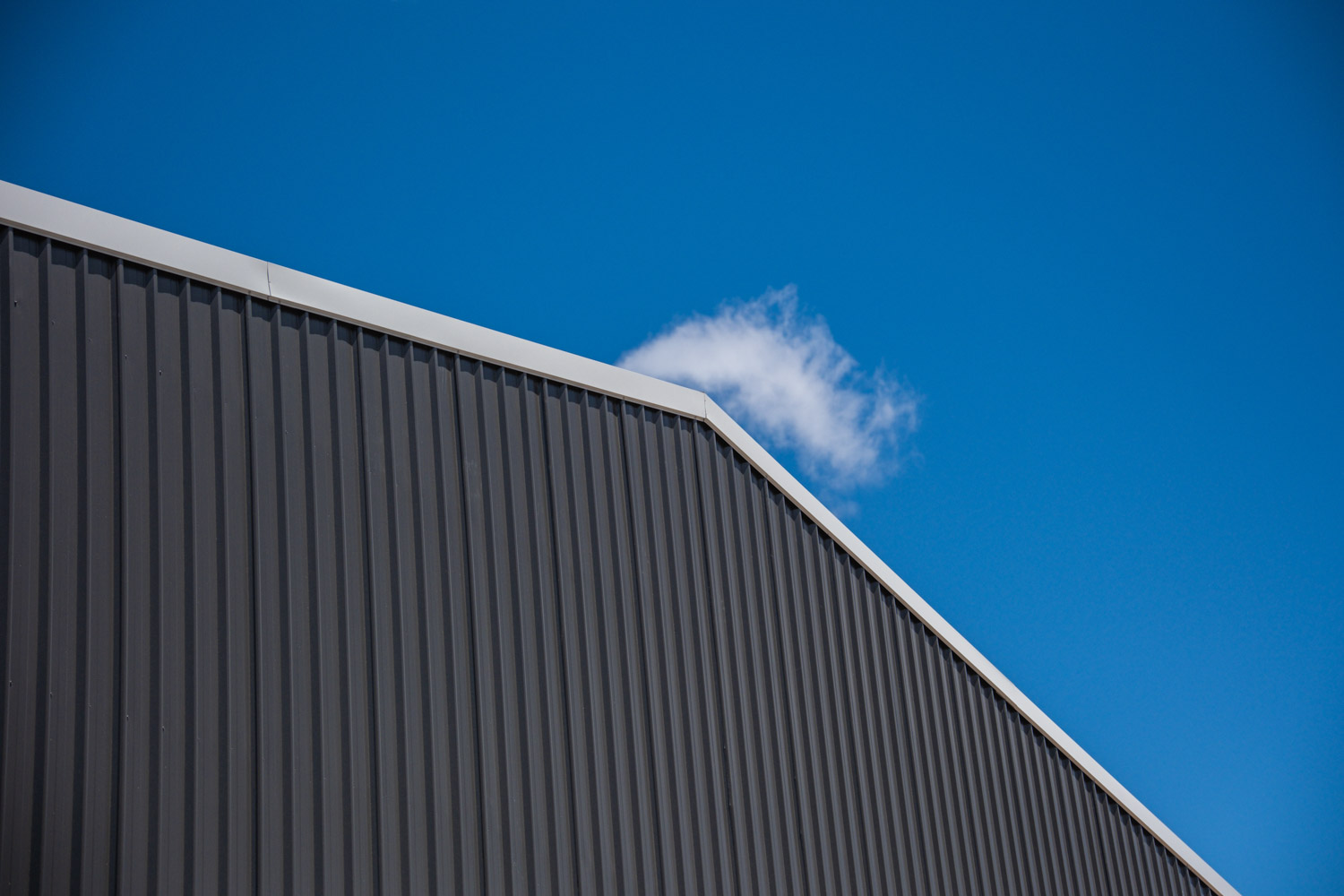 gable roof on farm shed