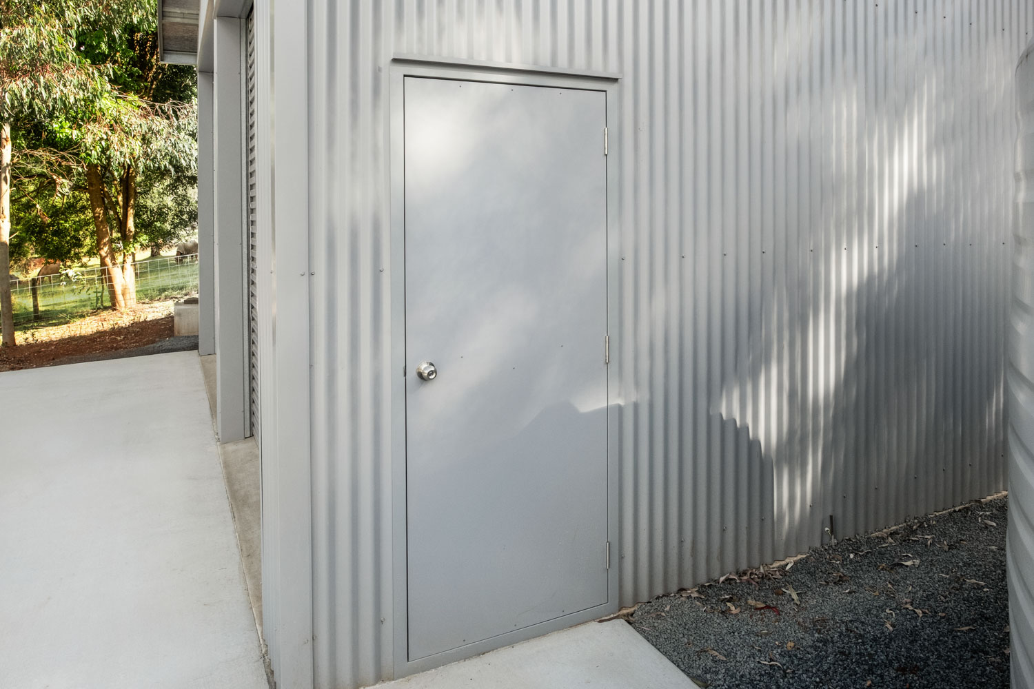 Larnec PA door on shed