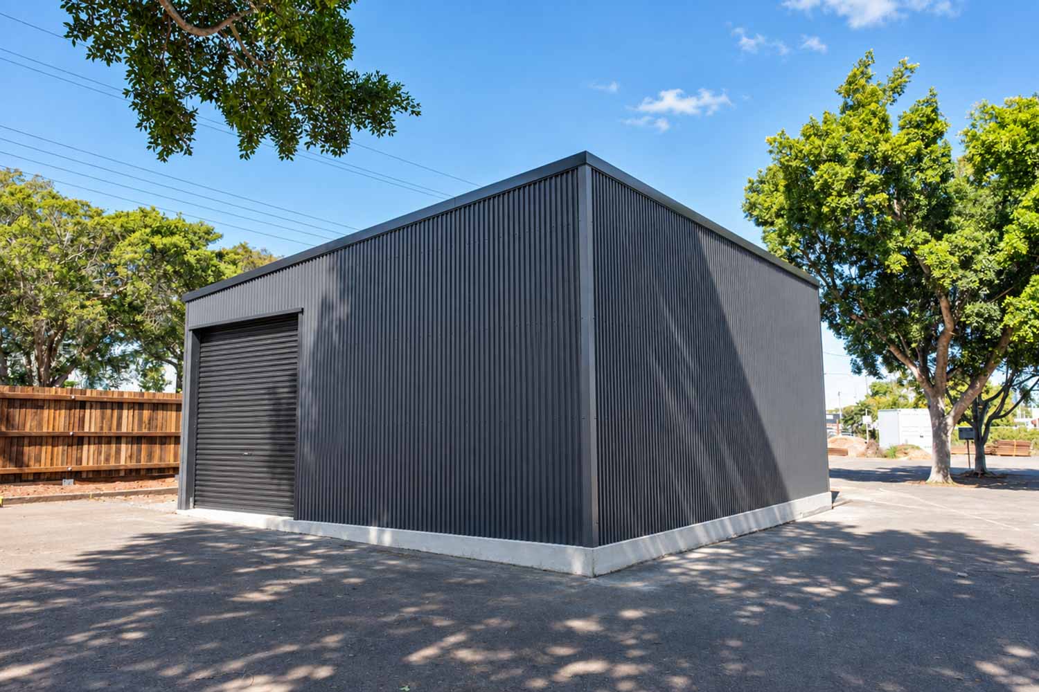9m long commercial shed in Harristown