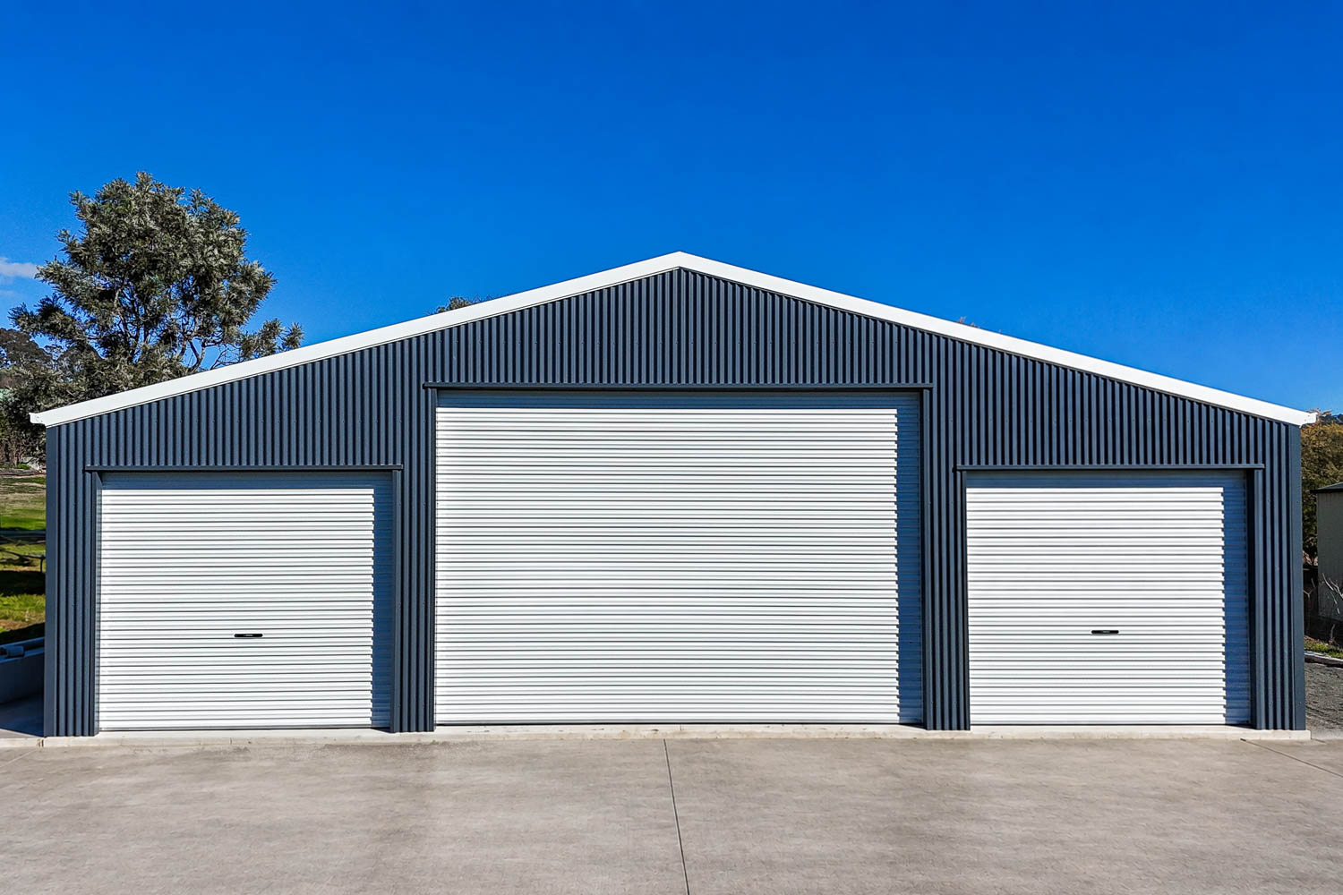 three bay garage shed