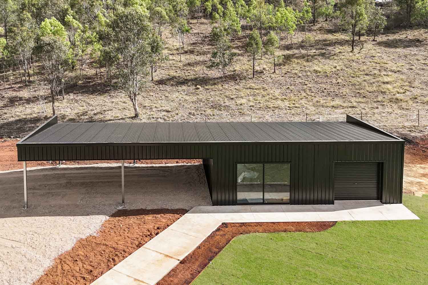 large shed with skillion roof