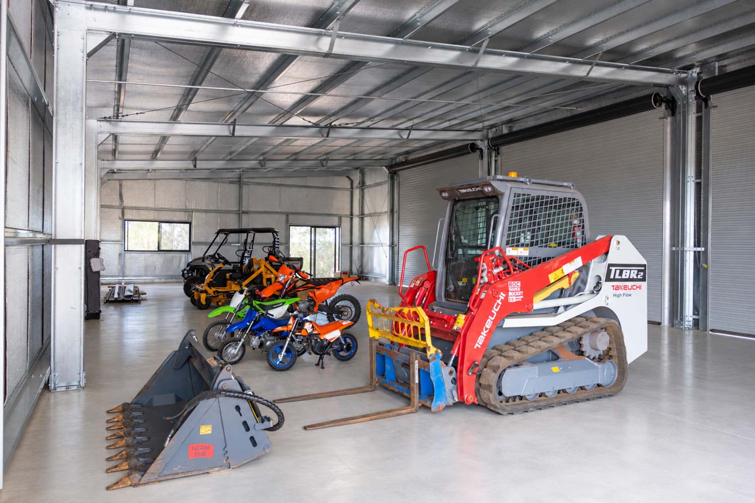 internal shed storage space