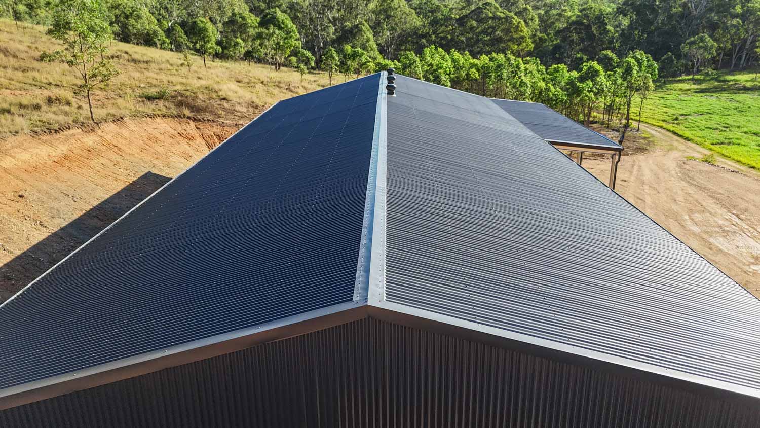 gable roof on agriculture shed