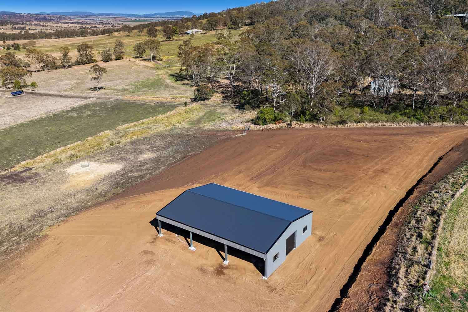 horse property steel shed