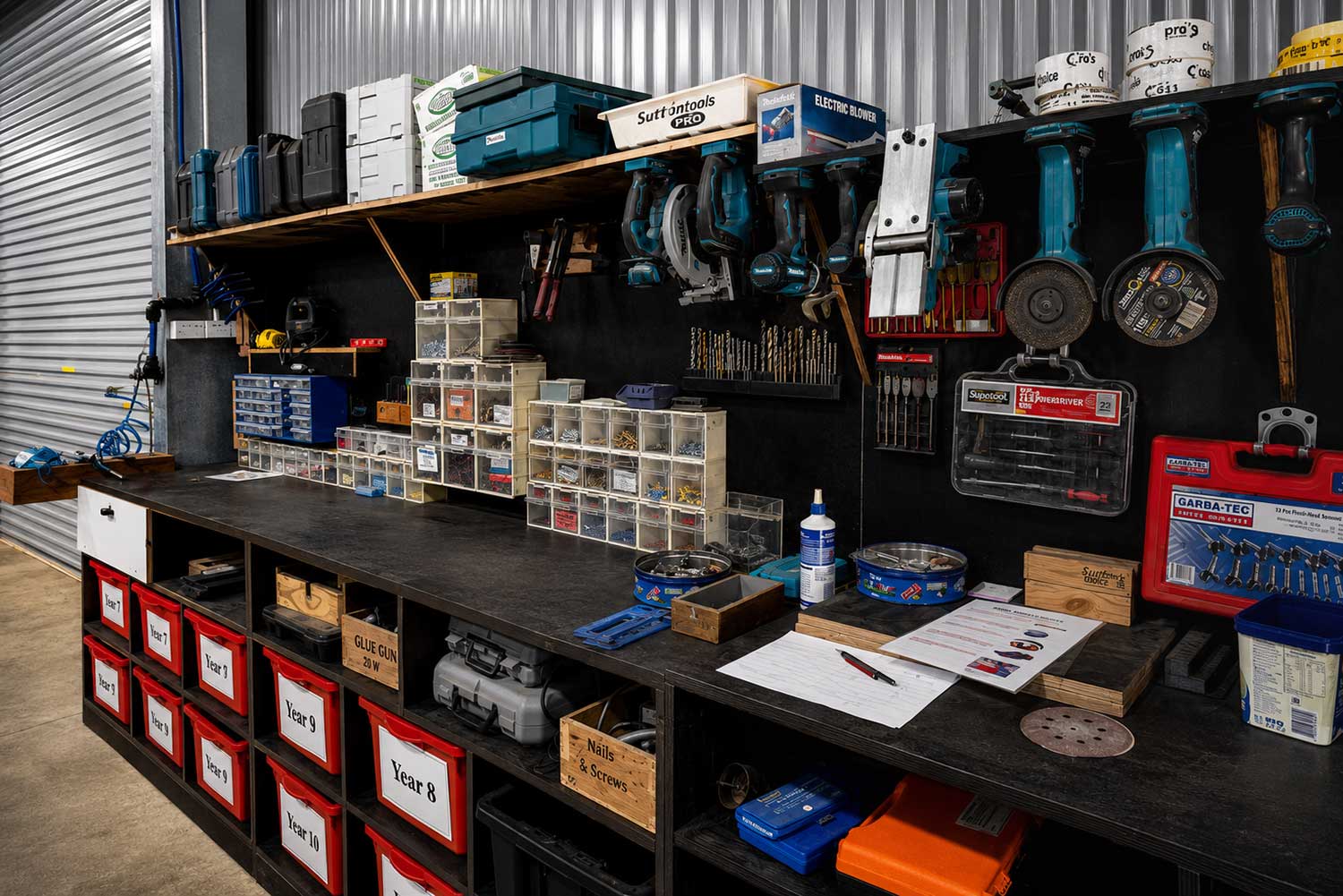 school shed shelving